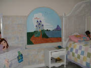 princess castle bedroom mural